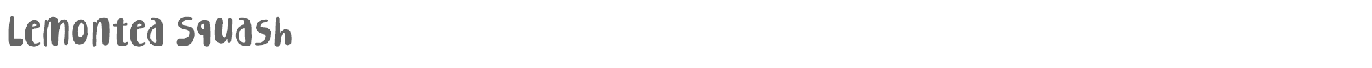 Lemontea Squash Lemontea Squash Regular Font.otf font preview